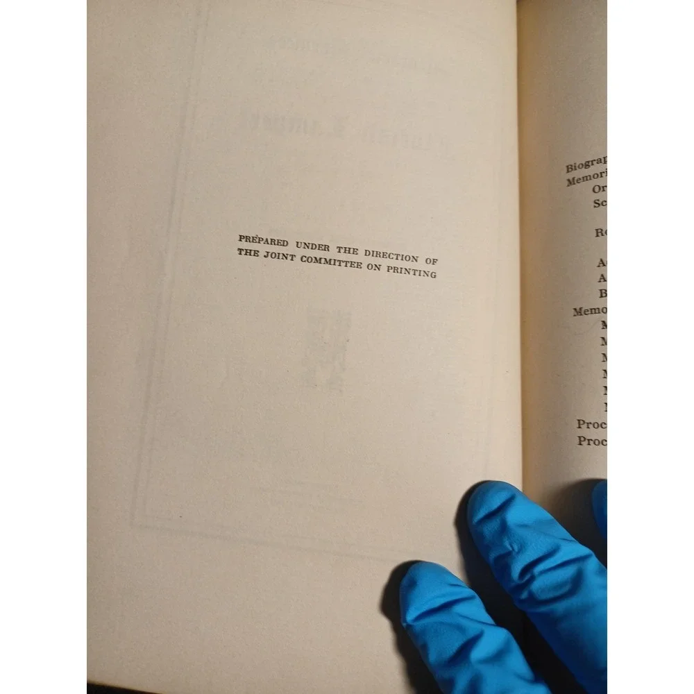 Vintage Memorial Addresses Florian Lampert US Congress 1935 Black HC US GPO‎